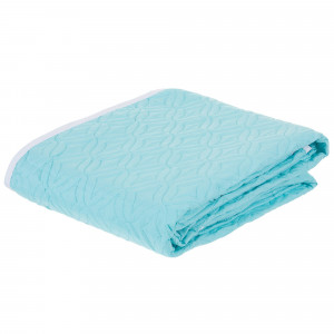 18689109 Покрывало стёганое «Melissa» 200х220 см цвет бирюзово-белый