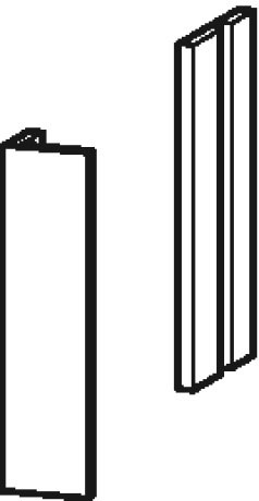 LC589907575 L-Cube Доборная планка для шкафчика L-Cube Лен, декор Duravit - Вид №1