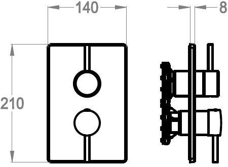 Fir Italia Смеситель для душа с переключателем Cleo 84 8450188 - Вид №1