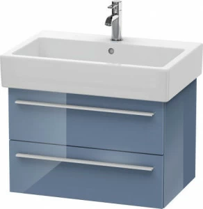 XL634204747 Тумбочка подвесная X-Large #XL6342 650 x 443 мм Каменно-синий глянцевый лак