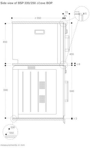 Gaggenau Комби-печь Serie 200 Bsp251101  - Вид №1