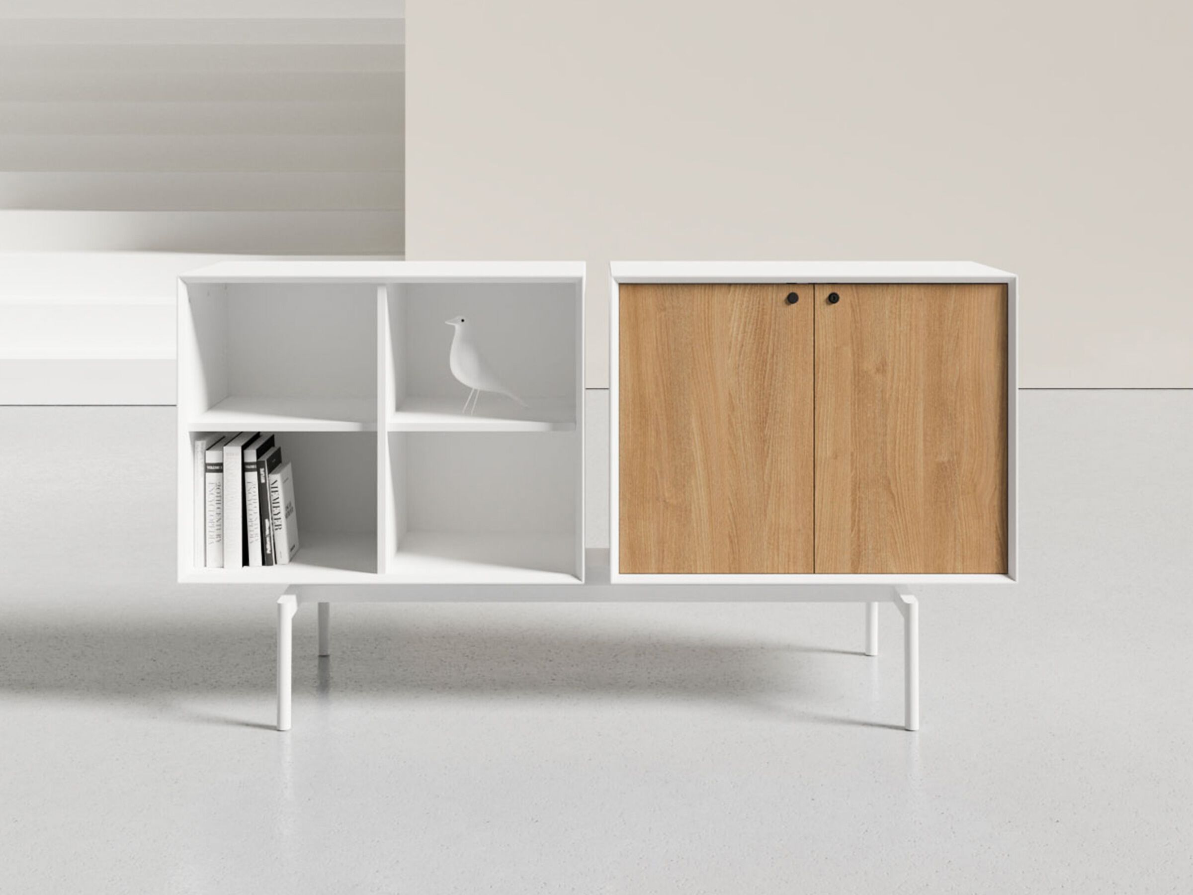 Деревянный офисный шкаф с распашными дверями WORKSPACE HUTCH ARCH-00032263 - Вид №8