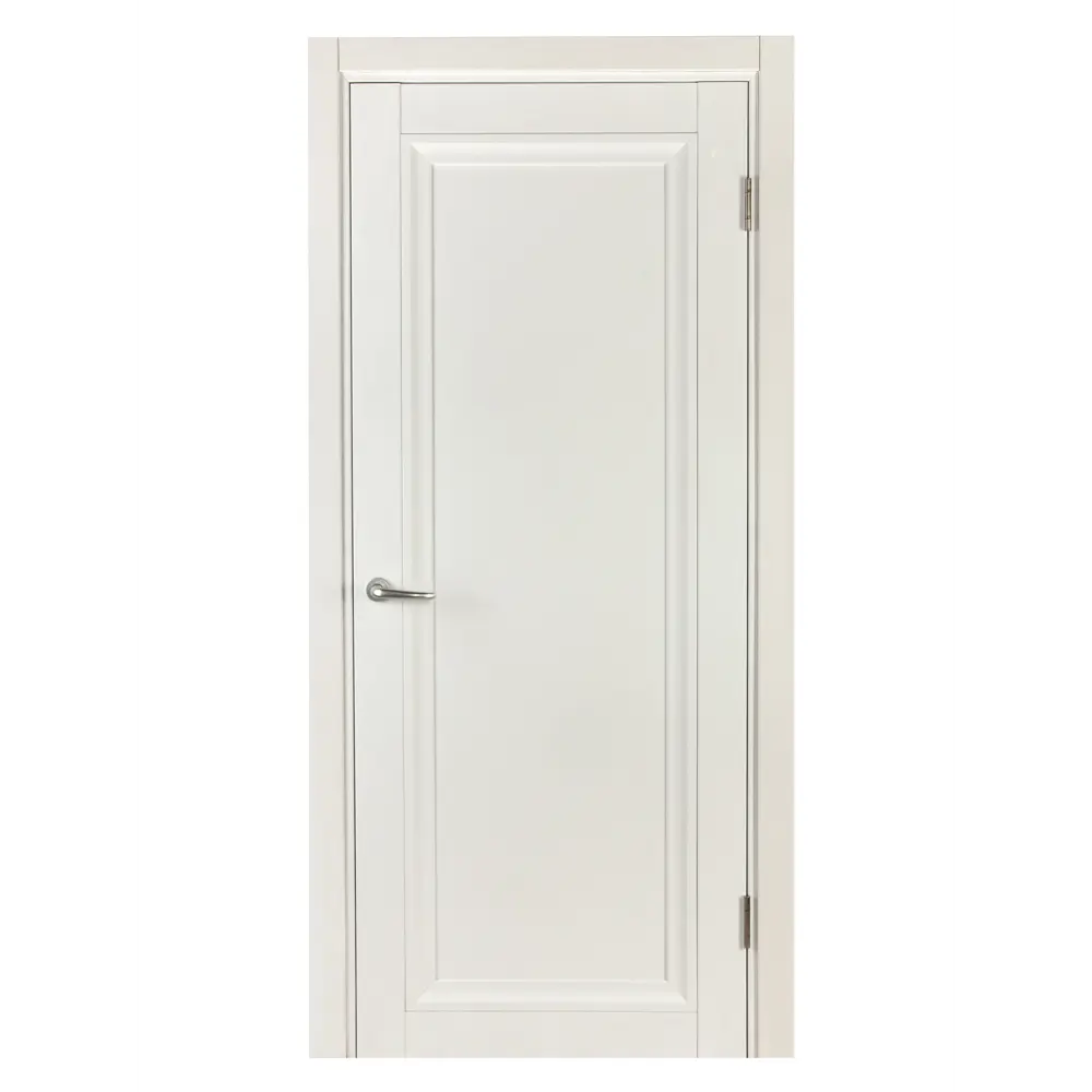 Дверь межкомнатная глухая Нобиле пп белый 2100x700 мм с замком МАРИО РИОЛИ STLM-2127421