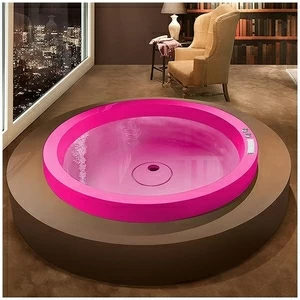 Ванна GRUPPO TREESSE Eos 160 VTL-V8461-R розовая круглая отдельностоящая