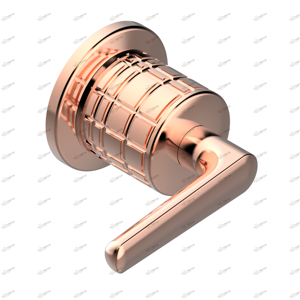 G9F-30B Маховик для встраиваемого в стену вентиля Thg-paris System métal quadrillé с рукоятками Розовое золото G9F 30B CAT.F