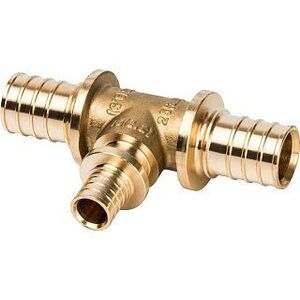 Тройник переходной 25x16x25 аксиальный для труб из сшитого полиэтилена STOUT