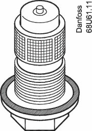 Danfoss Клапанные узлы в сборе с фильтром для клапанов TE 5 - 55 Клапанный узел №06 для TE 12 067B2709  - Вид №1