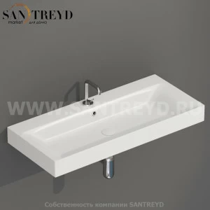 358330 Пьедестал для раковины прямоугольная Kerasan Tribeca белая