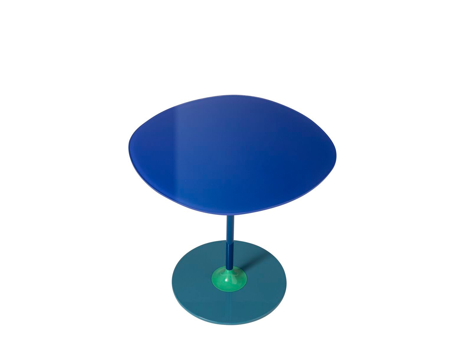 Круглый журнальный столик с хрустальной столешницей и стальным основанием Kartell Тьерри ARCH-00012249 - Вид №16