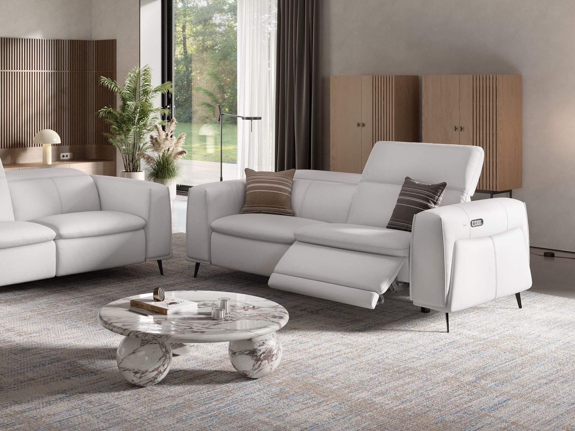 2-местный кожаный диван Sofanella Belluno ARCH-00115856 - Вид №7