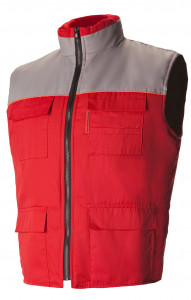 65060 Жилет "Профессионал" зимний красный-светло-серый  Зимняя спецодежда  размер 56-58/170-176