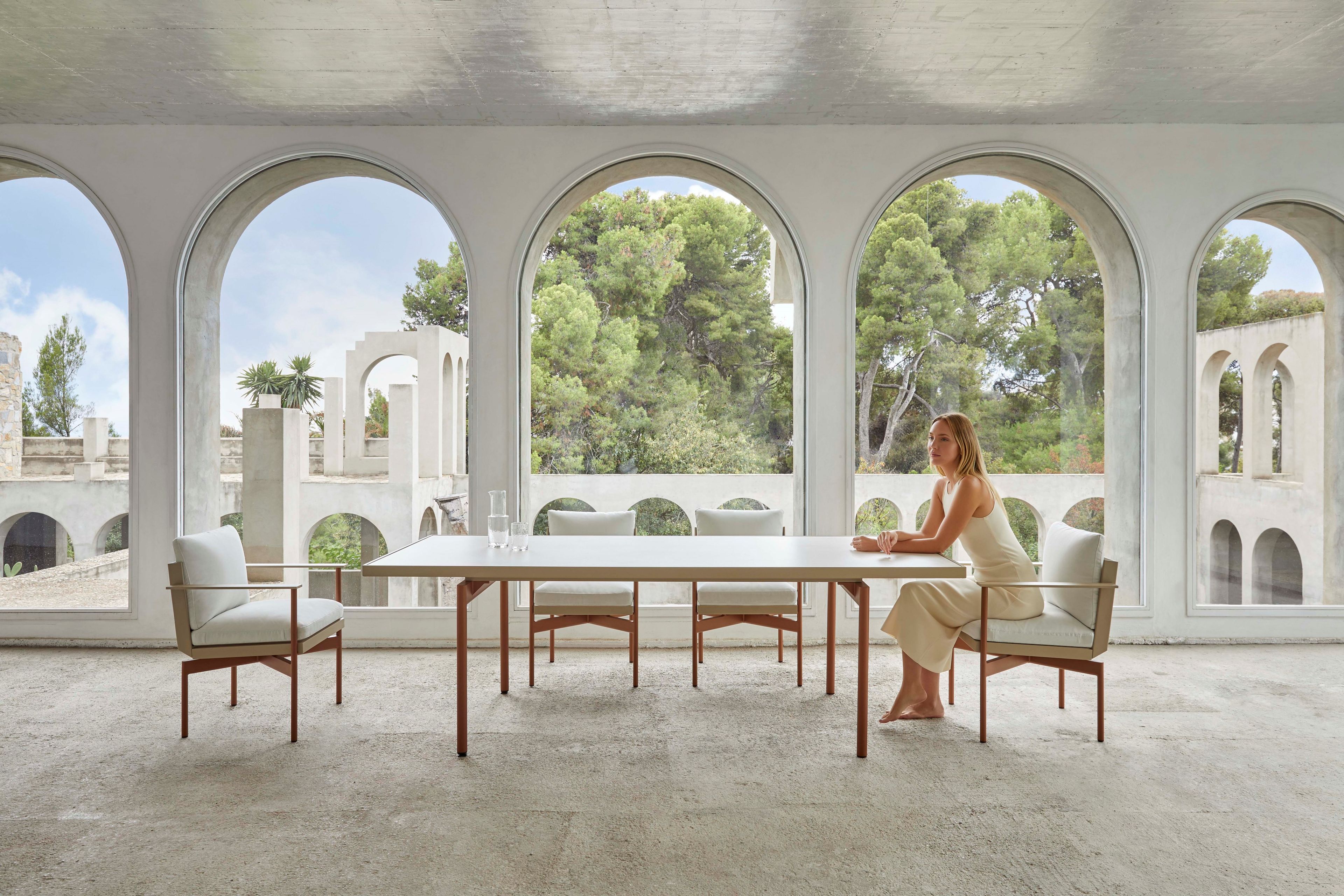 Тканевый стул с подлокотниками GANDIABLASCO Onde ARCH-00139687 - Вид №9