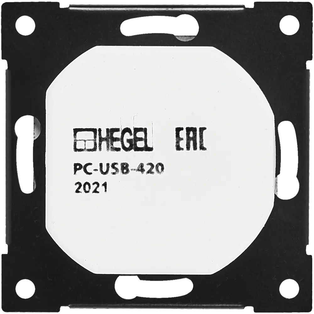 Розетка Hegel USB встраиваемая 3.4 А цвет серебро 84399410 STLM-2180198  - Вид №3