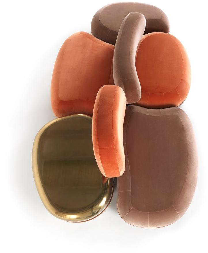 JCP UNIVERSE Модульный диван в бархате Belmer sun-id-1348372 - Вид №2