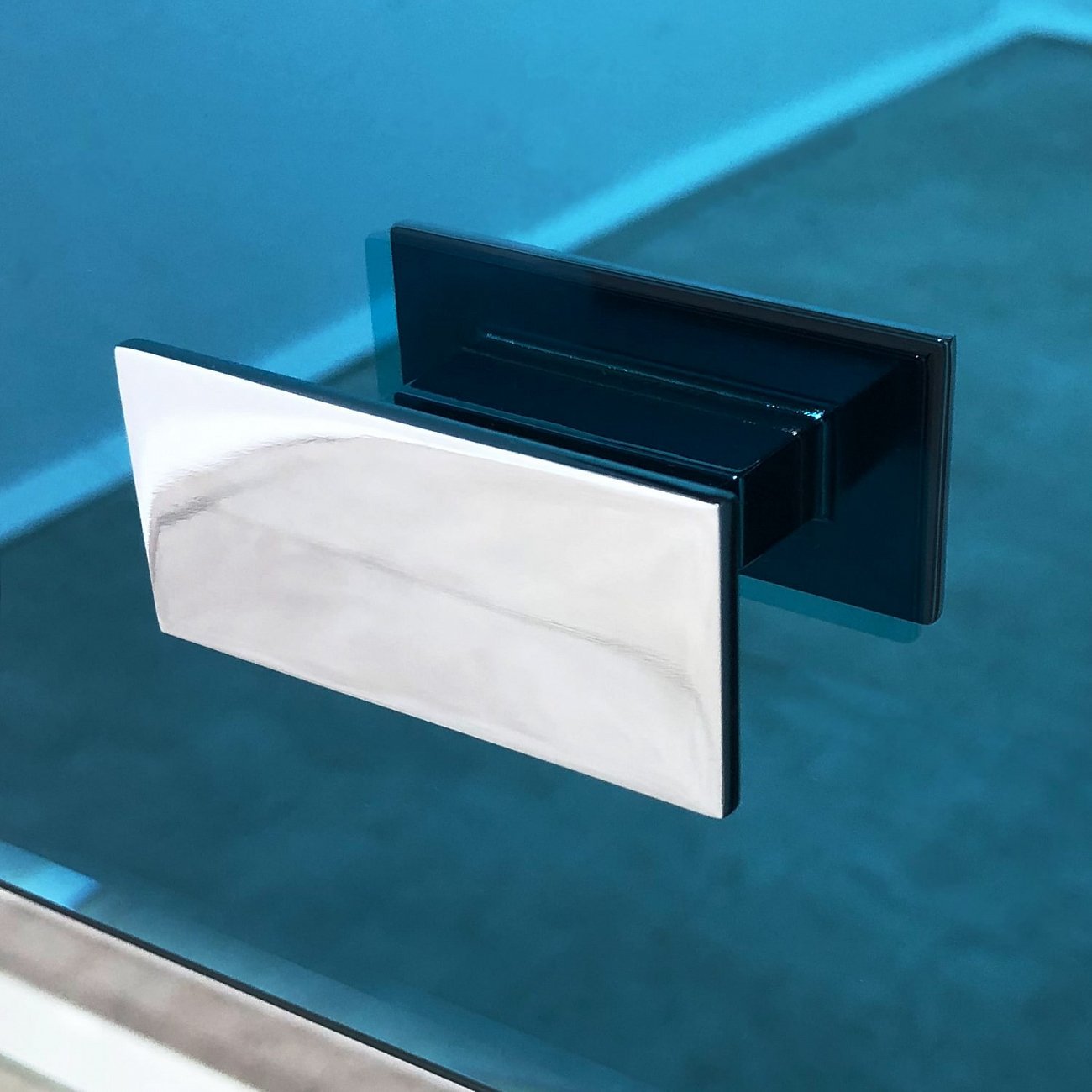 Консоль зеркальная с ящиками синяя 91х49 см "Сэмпл" GRAUM  304041 Зеркальный;синий  - Вид №4