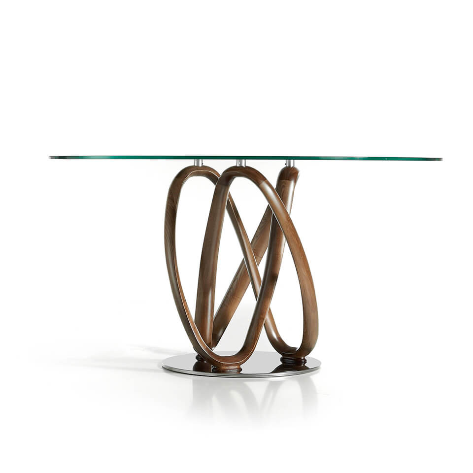 094417 Круглый обеденный стеклянный стол DT801-120 Angel Cerda  - Вид №4