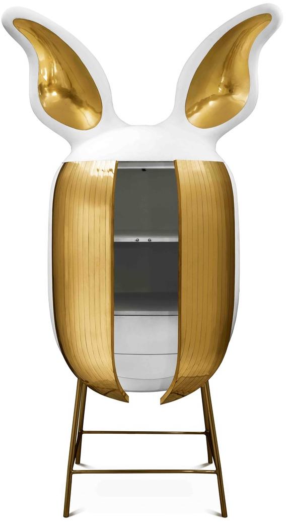 Scarlet Splendour Комод из латуни с распашными дверцами Animagic sun-id-1511759 - Вид №1