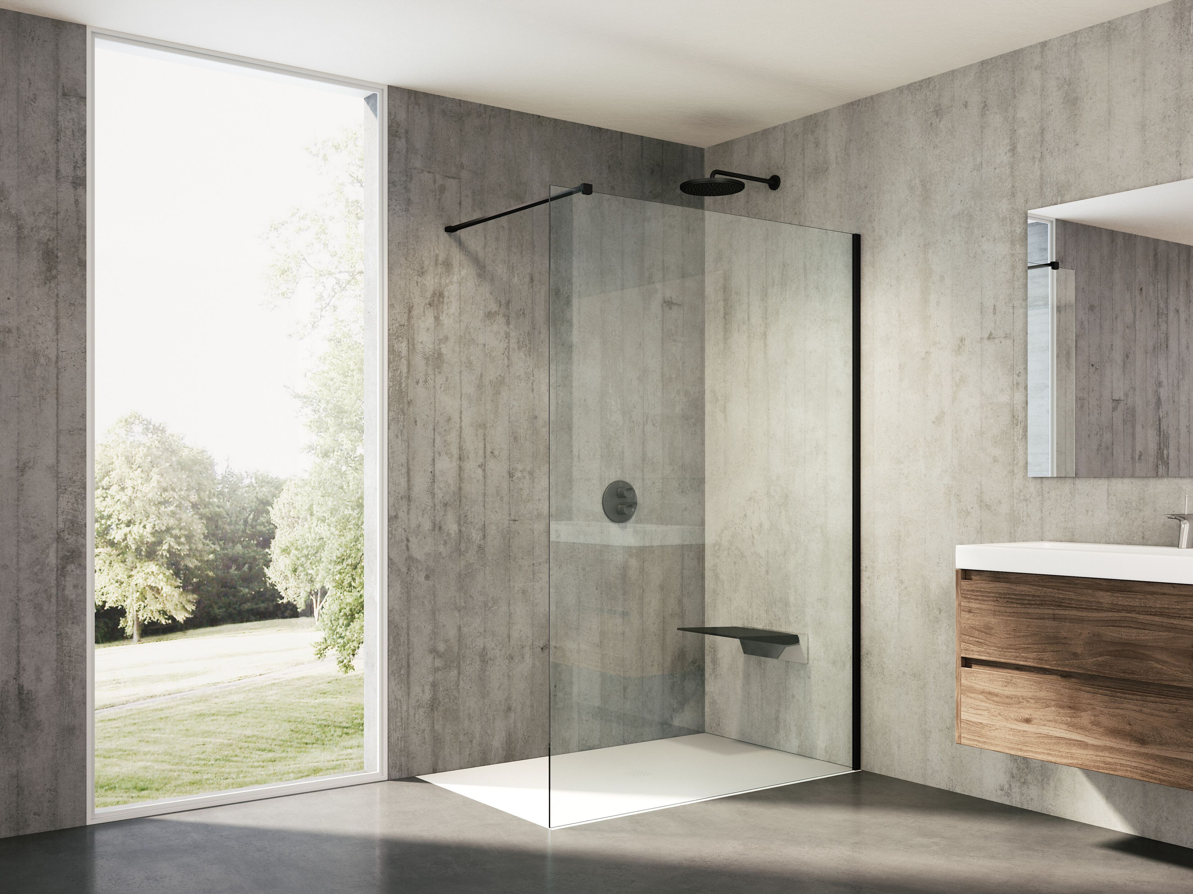 Стеклянный угловой душ Provex Industrie ARCH-00045971 - Вид №1