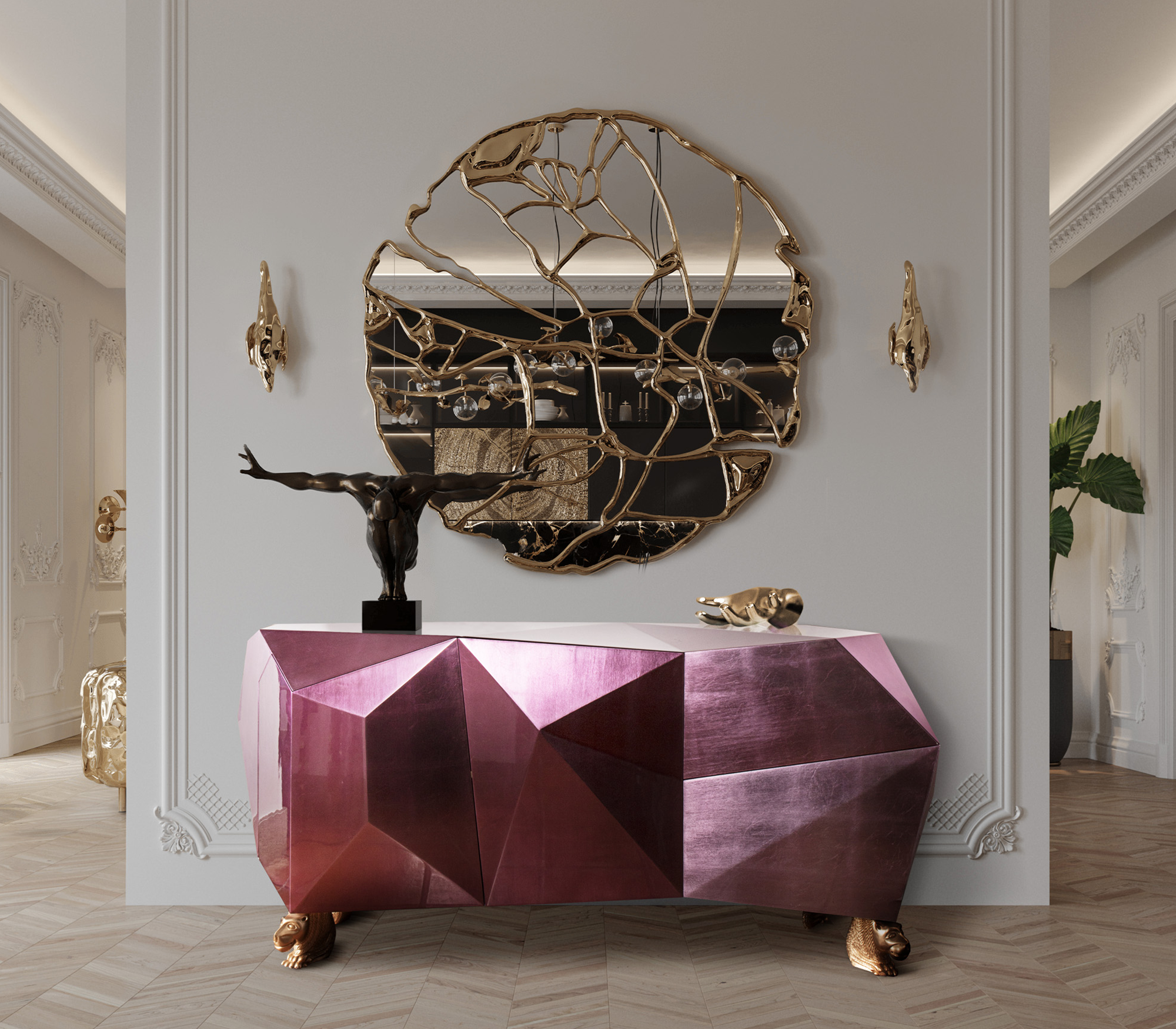 0-166 Алмазный аметистовый буфет Boca Do Lobo  - Вид №15