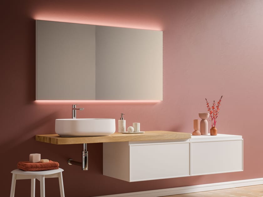 Подвесной умывальник с ящиками Arbi Arredobagno декор ARCH-00087675