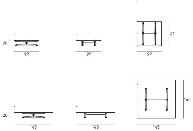 Living Divani Журнальный столик из стали и стекла Floyd sun-id-1350597 - Вид №2