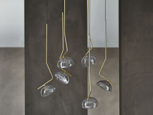 Латунь и Кристалл подвесной светильник