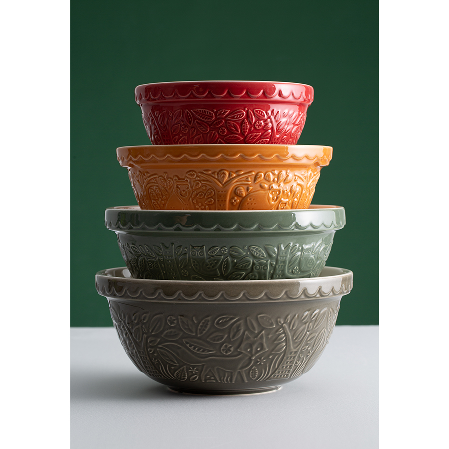 2002.151 Миска для смешивания in the forest, D21 см, 1,2 л, красная Mason Cash  - Вид №2