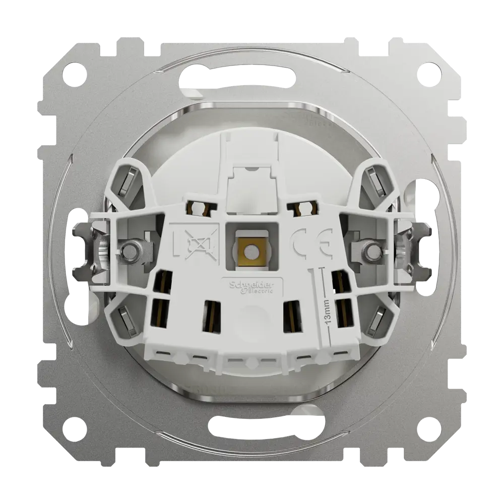 Розетка встраиваемая Systeme Electric Sedna Design  без заземления, цвет белый STLM-2146093 - Вид №2