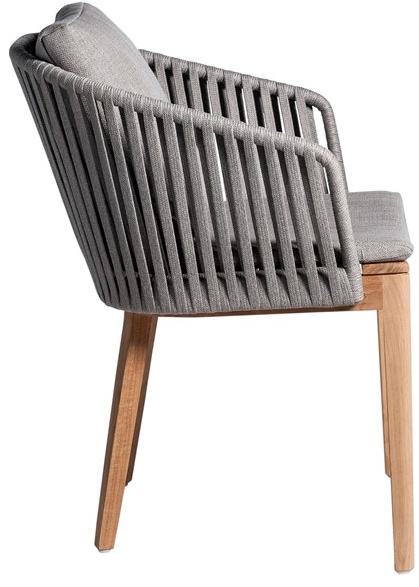 TRIBÙ Садовый стул из тика с подлокотниками Mood 06218 - Вид №1