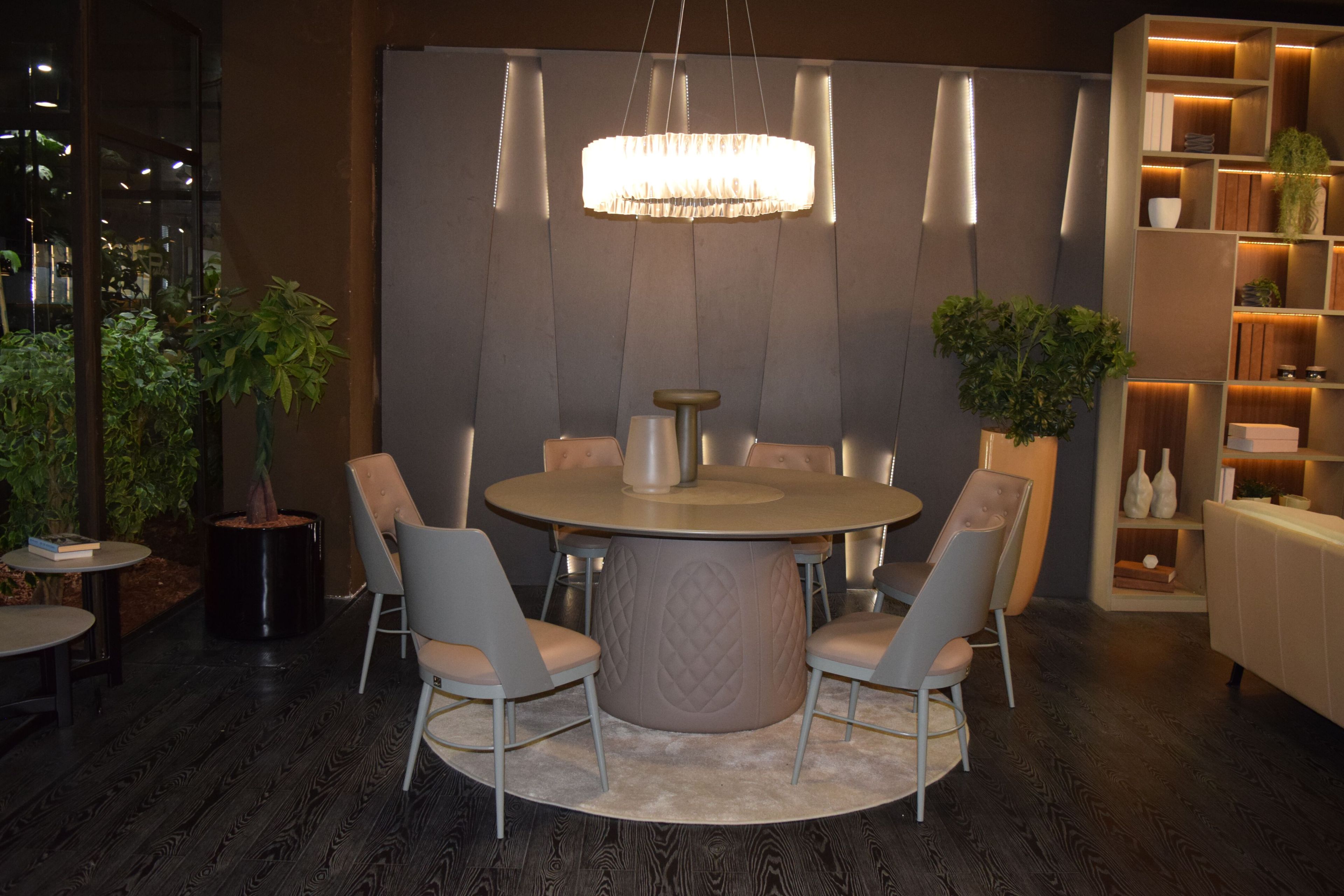 Круглый стол из МДФ с керамической вставкой ABLE POSITANO ARCH-00064596 - Вид №7