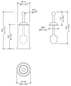 Керамический и латунный держатель для копира