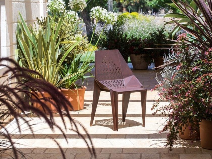 TrackDesign Стул из стали Corten ™ Foglia Sp0409001 - Вид №1