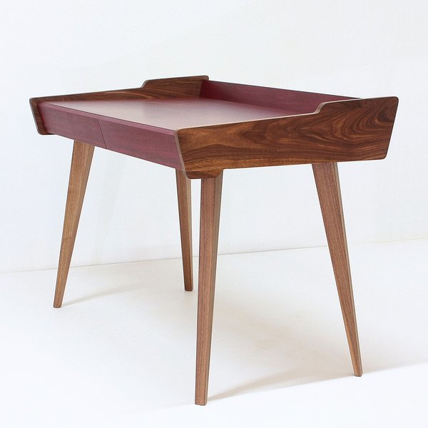 Стол рабочий письменный с 2 ящиками американский орех Amarant ACWD AMARANT 00-3981948 Коричневый;красный  - Вид №2