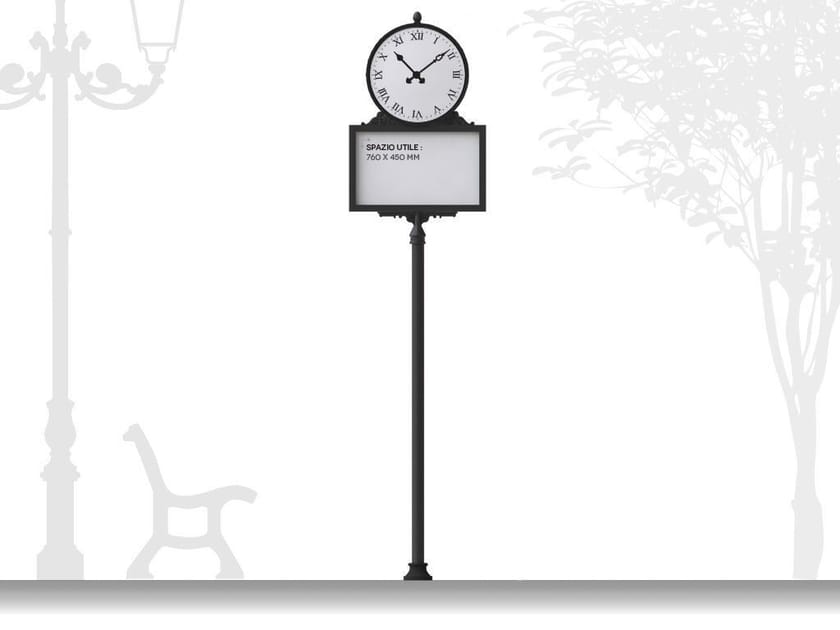Уличные часы со стальной информационной панелью EUROCOMITALIA классическая мебель ARCH-00146835