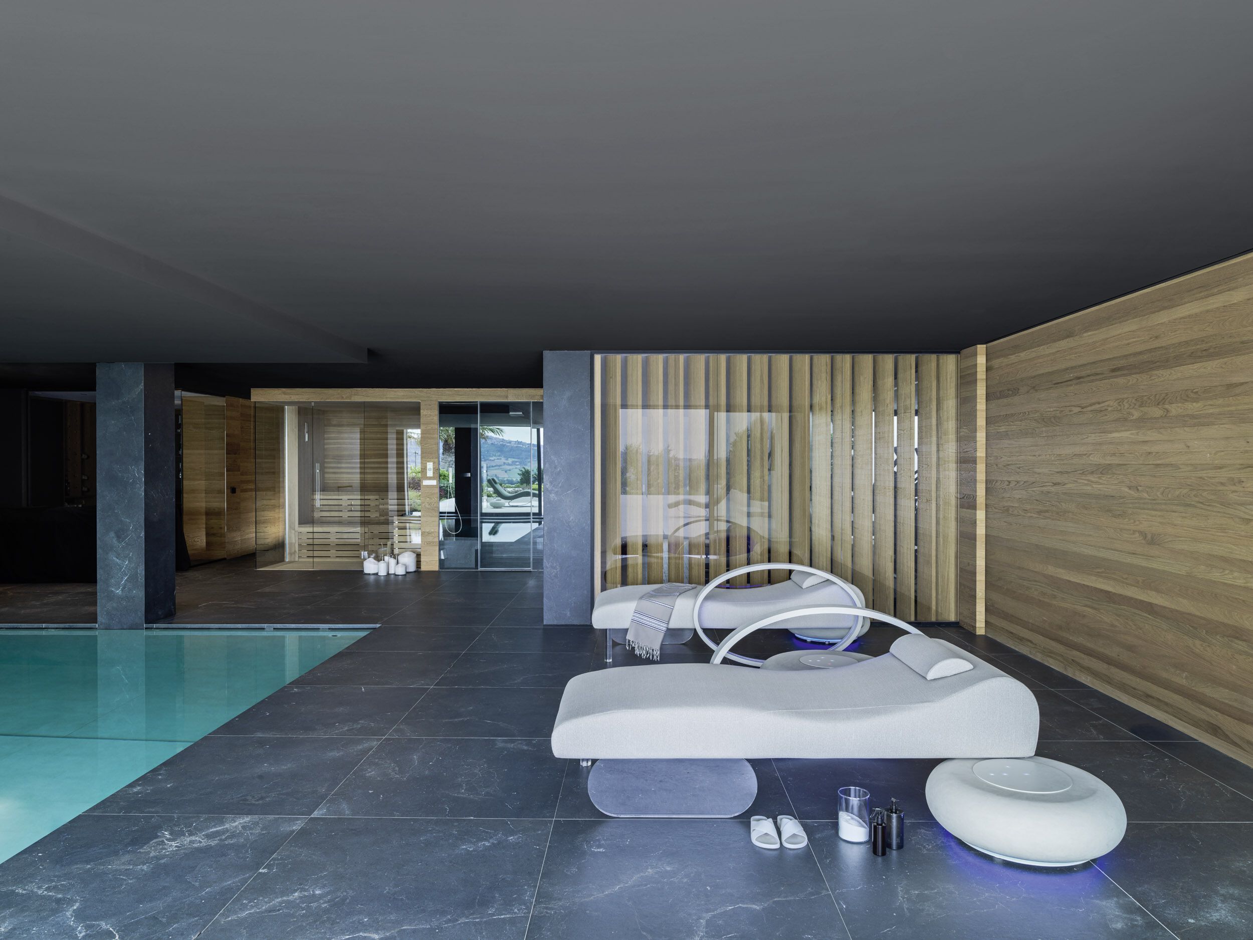 Фиксированная тканевая кровать с хромотерапией Varaschin WELLNESS THERAPY ARCH-00063555 - Вид №2