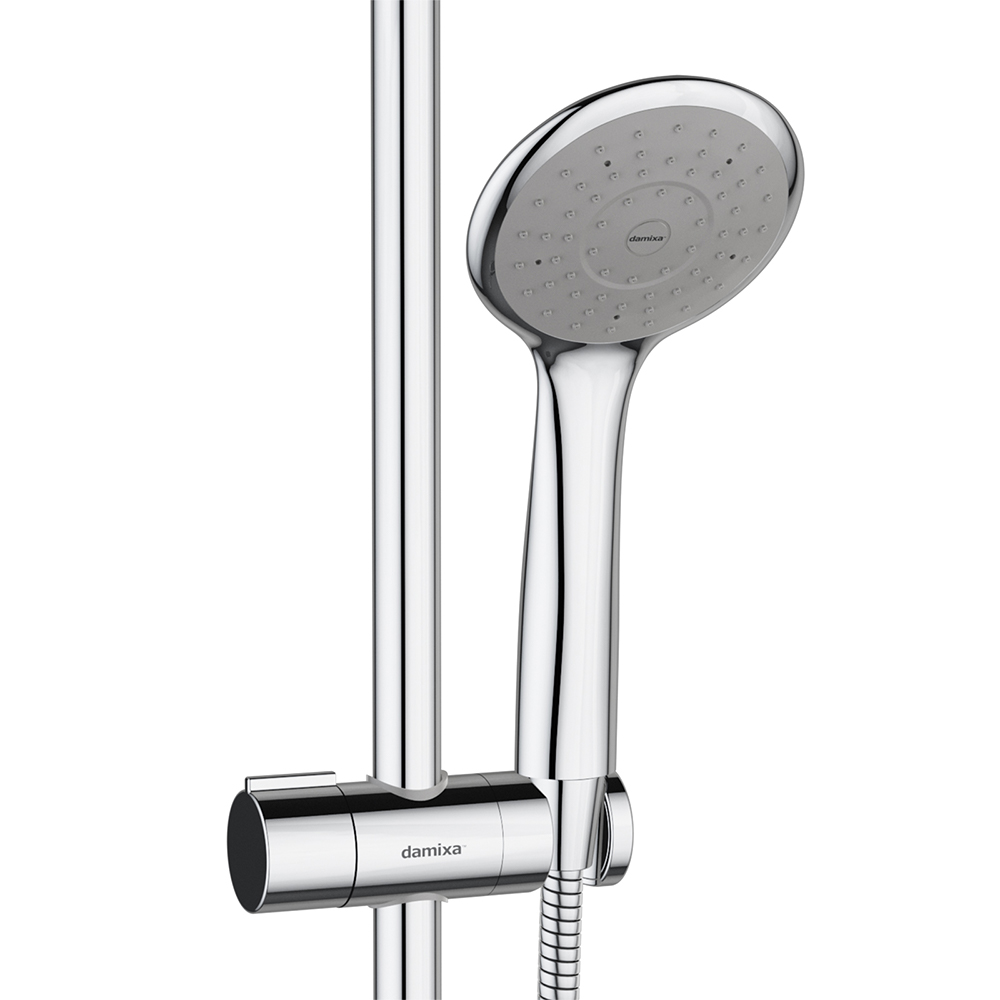 974230000 душ система cо смесителем и изливом: верх. душ 260*190 ручн. душ d 100 мм 1 Damixa Palace Evo  - Вид №3