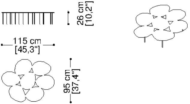 ERBA ITALIA Низкий овальный журнальный столик sun-id-1377531 - Вид №12