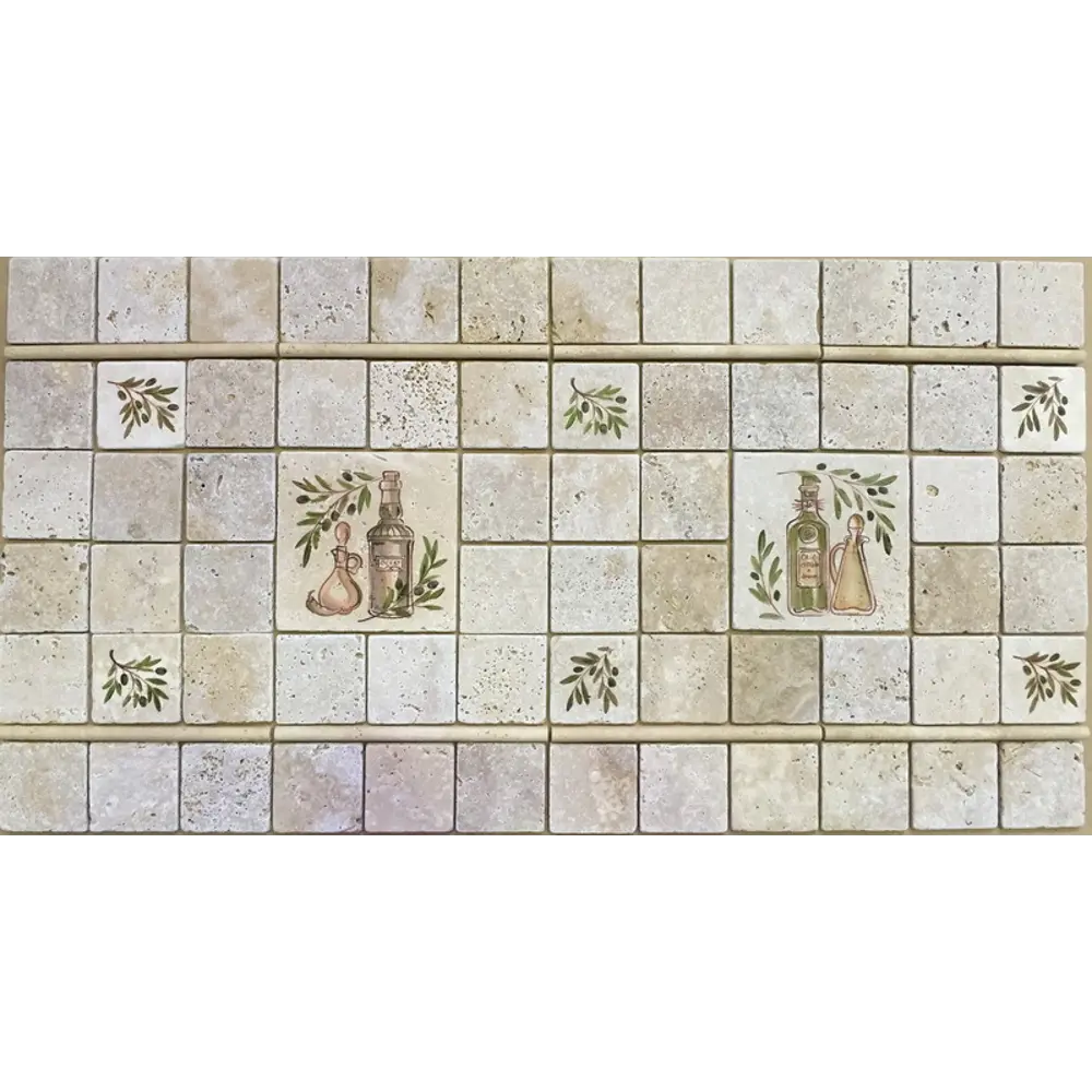 Вставка настенная Provance Масло 20x20 см матовая цвет белый 16993377 STLM-2136584 Santreyd - Вид №1