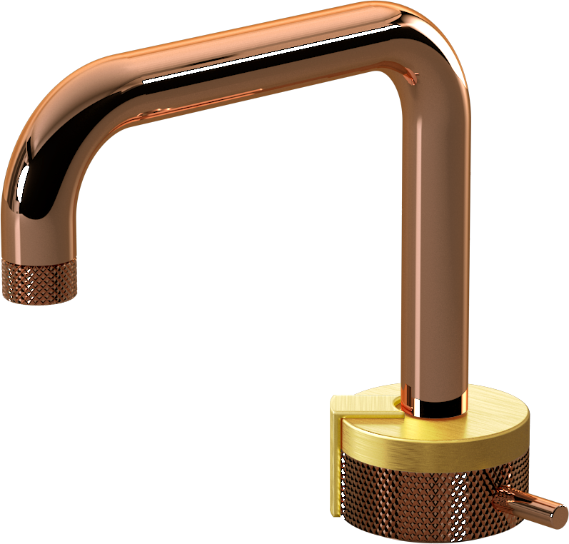 E-11500-R1BAU-L2BB-RG Однорычажный прогрессивный смеситель для раковины - излив 15,3см GRAFF MOD+