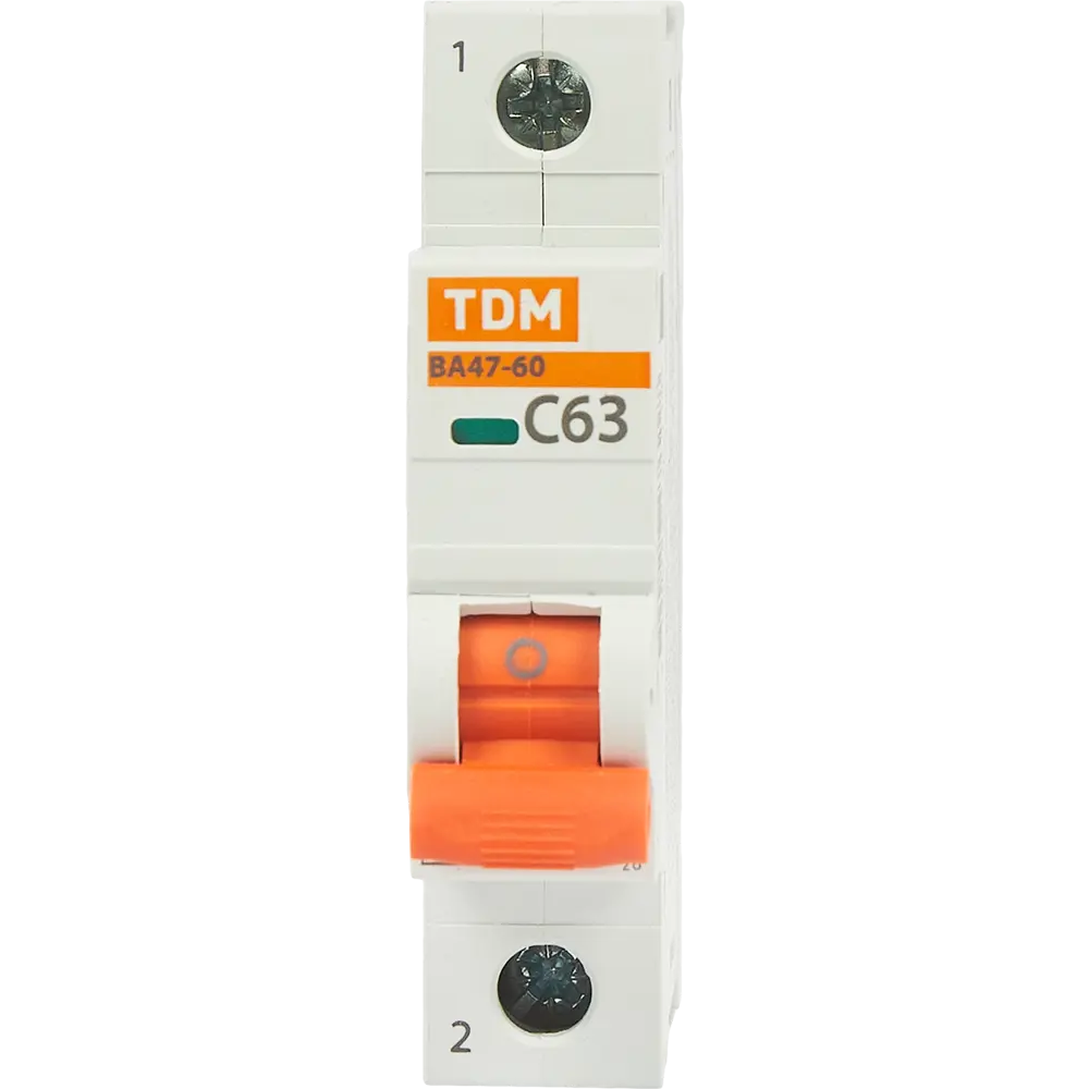 Автоматический выключатель TDM Electric ВА47-60 1P C63A - защита от перегрузок 84399507 STLM-0049280 - Вид №1