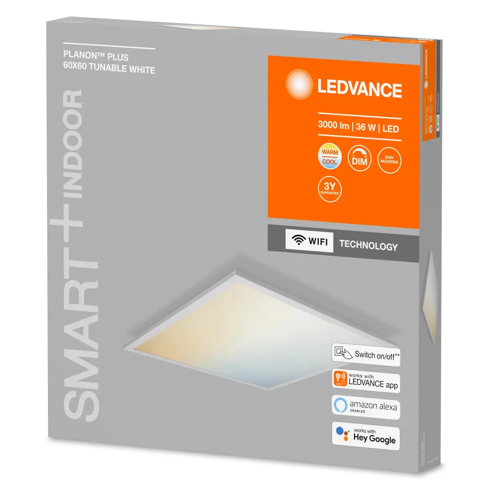 Безрамный накладной светильник WiFi 36 Вт IP20, 60X60 мм, 3000 Лм LEDVANCE STLM-2053452 - Вид №4