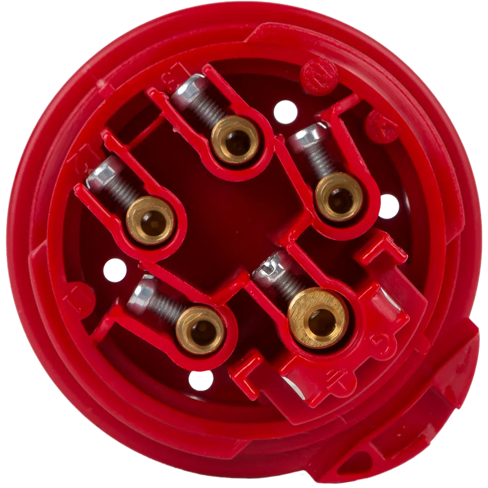 Вилка с заземлением Abb Icat ноль 380 В цвет красный STLM-2144409 - Вид №2