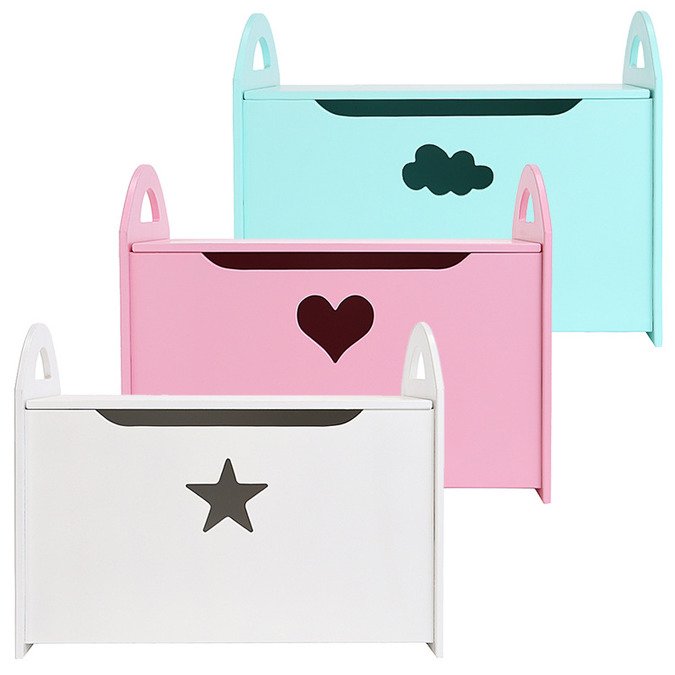 Детский сундук для игрушек розовый с сердечком VAMVIGVAM  282042 Розовый Santreyd  - Вид №8