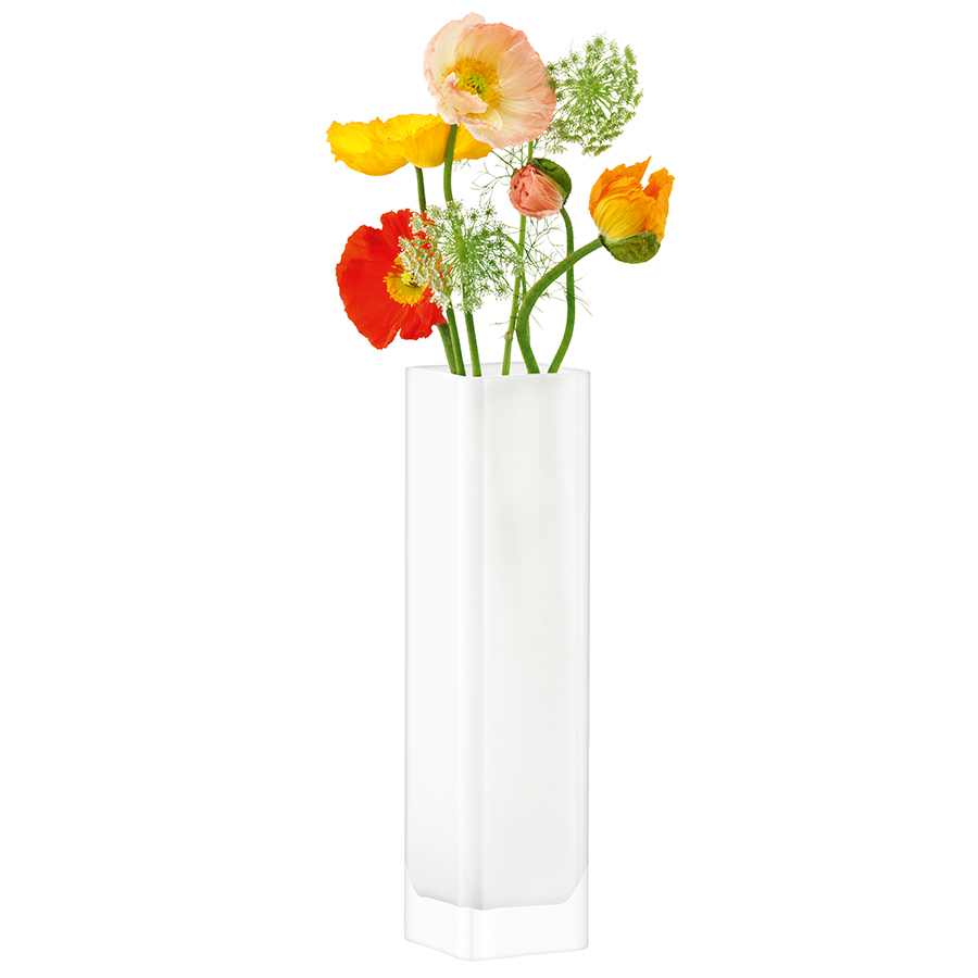 G856-40-391 Ваза прямоугольная modular 40 x 10 x 10 см белая LSA International  - Вид №2