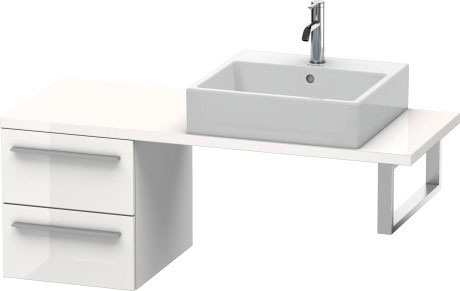 XL542609090 Шкафчик для компактной консоли X-Large #XL5426 400 x 478 мм Фланелево-серый шелковисто-матовый лак Duravit - Вид №2