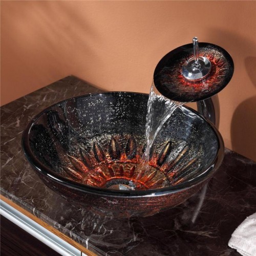 C-GV681-19mm-KGW1700 Накладная раковина на столешницу  прямоугольная Krausru  - Вид №4