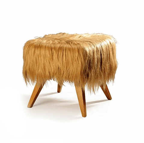 Mambo Unlimited Ideas Низкий стул из меха sun-id-1477281 - Вид №3