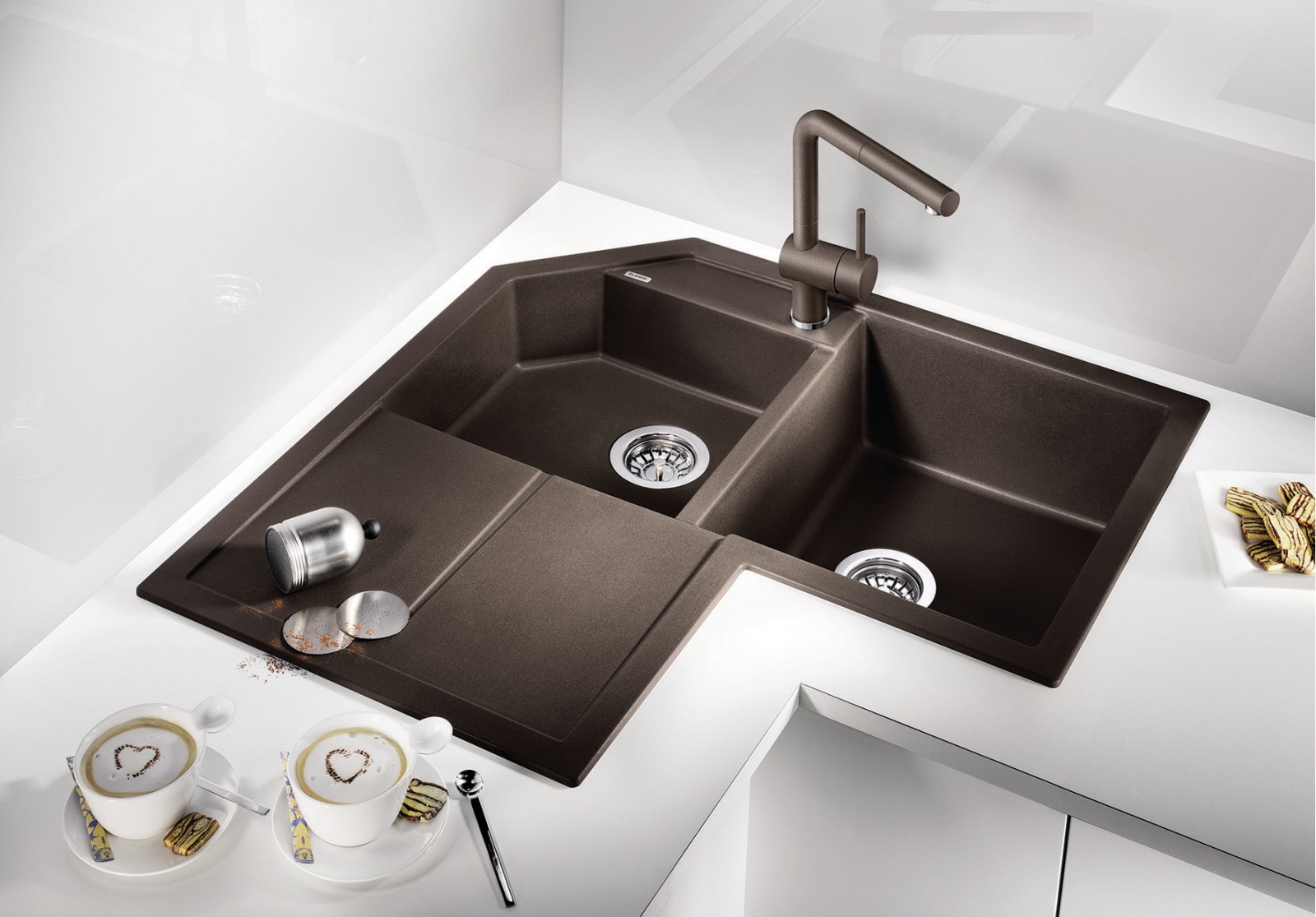 515567 Кухонная мойка Blanco Metra 9 E алюметаллик  Blanco Metra Алюметаллик