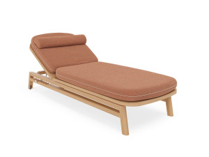 Садовая кровать из тикового дерева с подушками Sunbrella