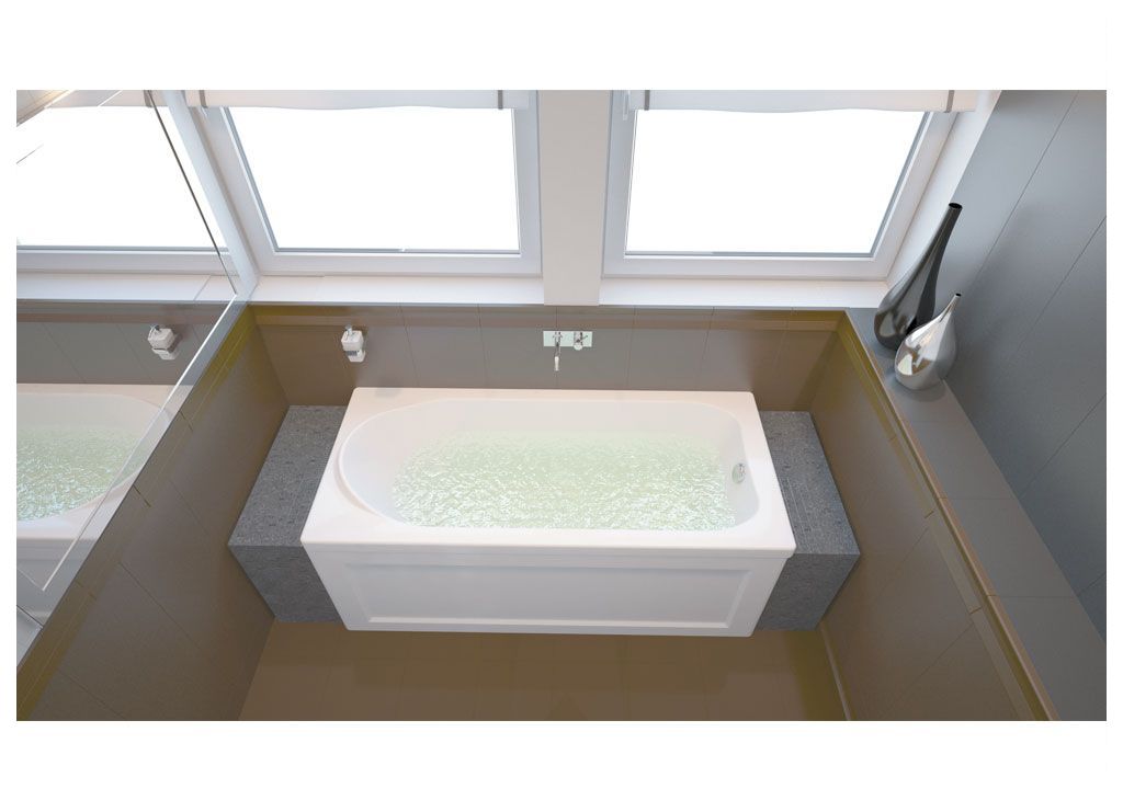 Акриловая ванна Aquanet West 160x70 (+ шторка Aquanet Alfa 4 NF6222-pivot) 0020405400196049 - Вид №7